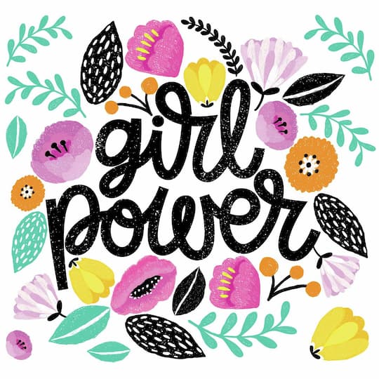 RoomMates Girl Power Peel & Stick Giant Wall Decals